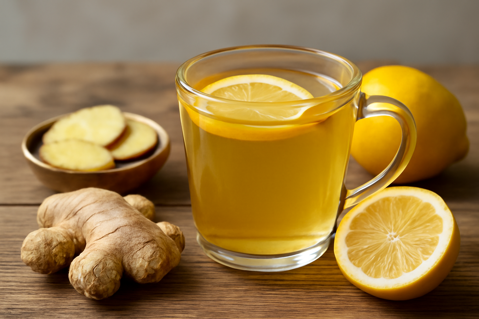 Gyömbér-citrom tea megfázásra